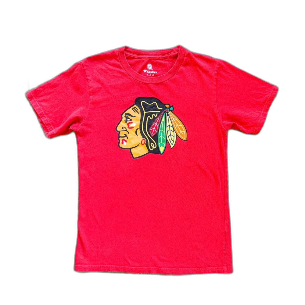 NHL Blackhawks Tshirt Youth Large Red